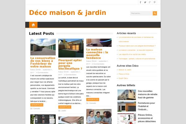 MaidenHair theme site design template sample