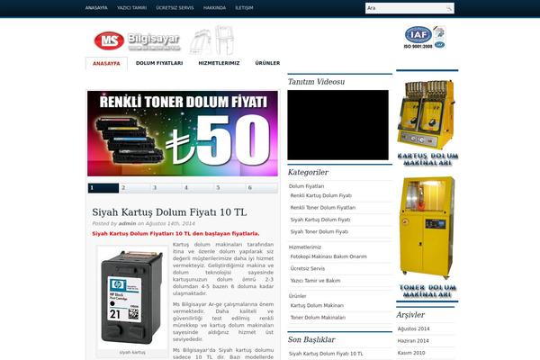 Elegant News theme site design template sample