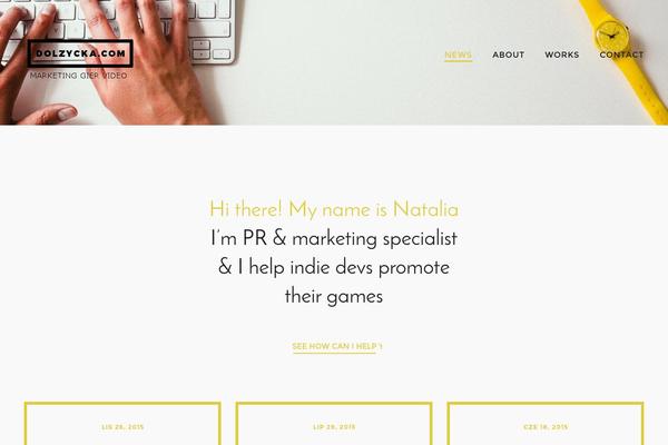 BBlog theme site design template sample