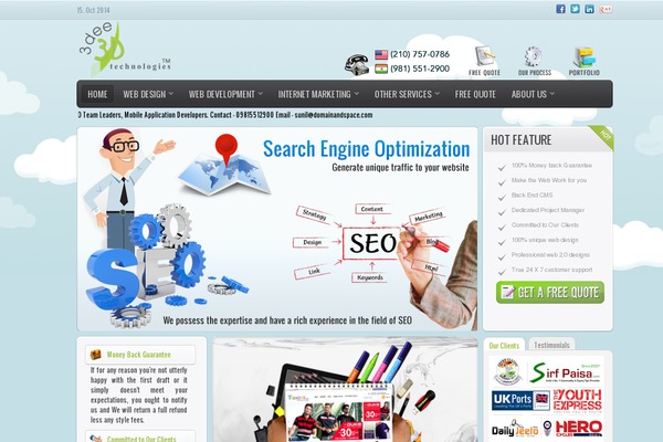 Engitech theme site design template sample