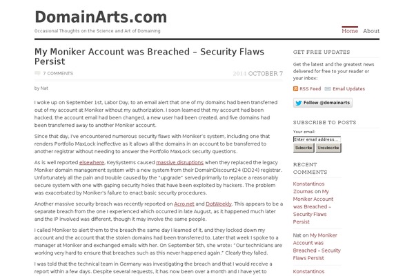 Vigilance theme site design template sample