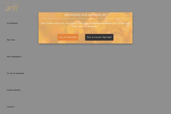 Joy theme site design template sample