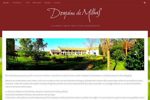Hueman theme site design template sample