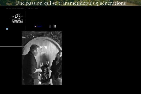 Chardonnay theme site design template sample