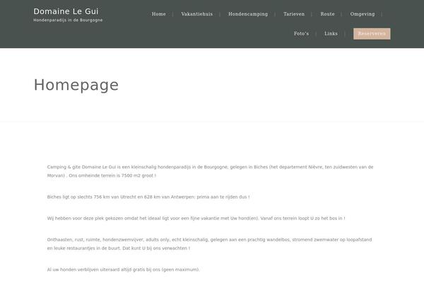 Campingvillage theme site design template sample