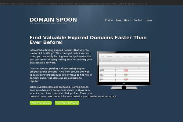 Inspire theme site design template sample