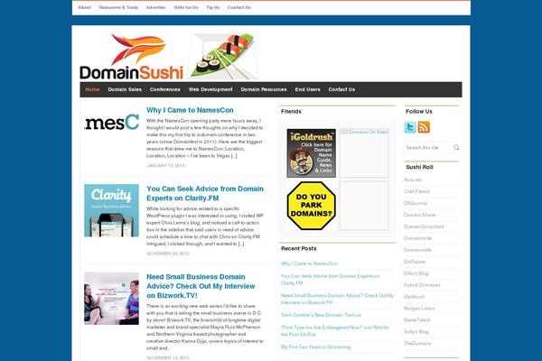 domainsushi.com site used Volt