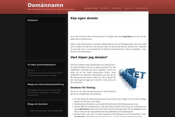 Personal theme site design template sample