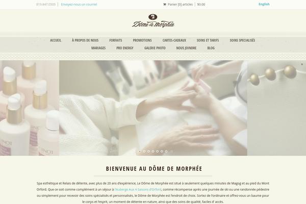 Dream Spa theme site design template sample