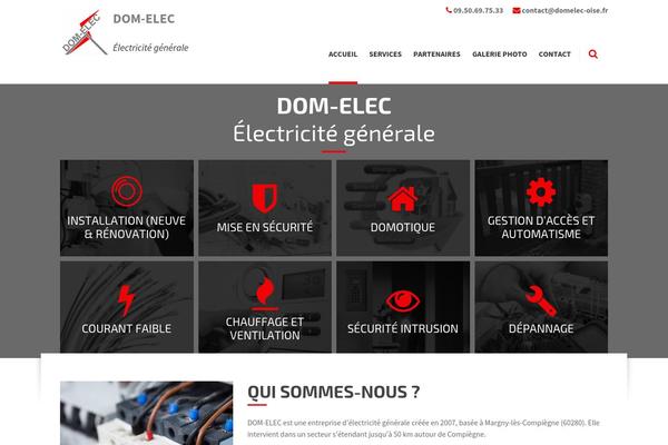 BlueCollar theme site design template sample