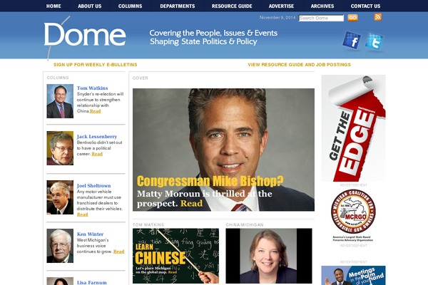 Cutline 3 Column Split theme site design template sample