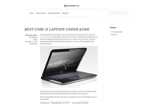 Evolution theme site design template sample