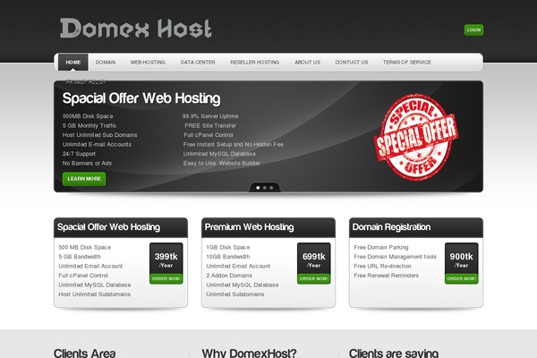 Phenomenon theme site design template sample