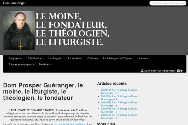 domgueranger.net site used Shoestrap