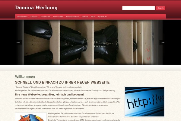 Oracle theme site design template sample