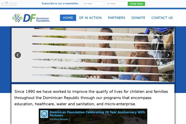 dominicanfoundation.org site used Twenty Twenty