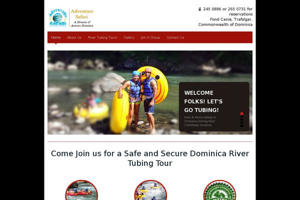dominicarivertubing.com site used Wb4wp-wordpress-theme-production