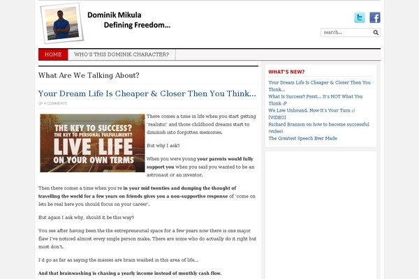 Tribune theme site design template sample