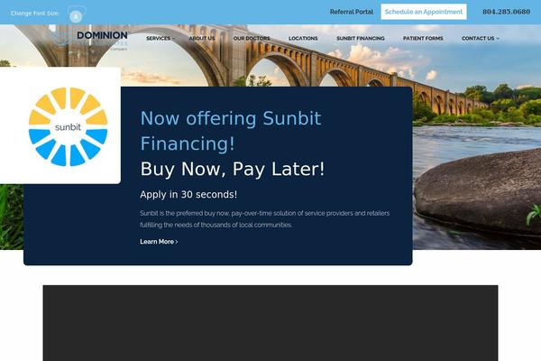 dominioneye.com site used Harmon-eye-center-foundationpress