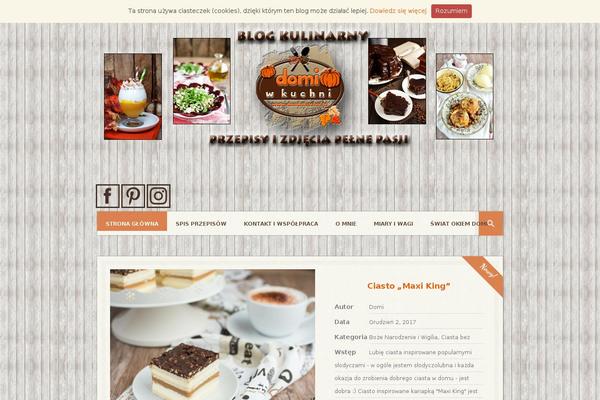 Ingredients theme site design template sample