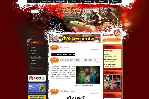 Redlight theme site design template sample