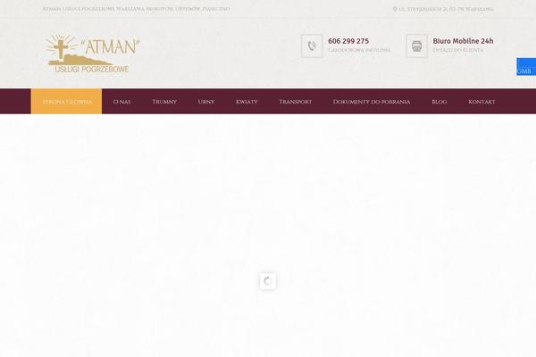 Blessing theme site design template sample
