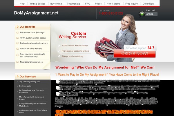 domyassignment.net site used Ph-theme