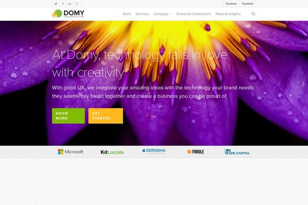 Site using Sola Testimonials plugin
