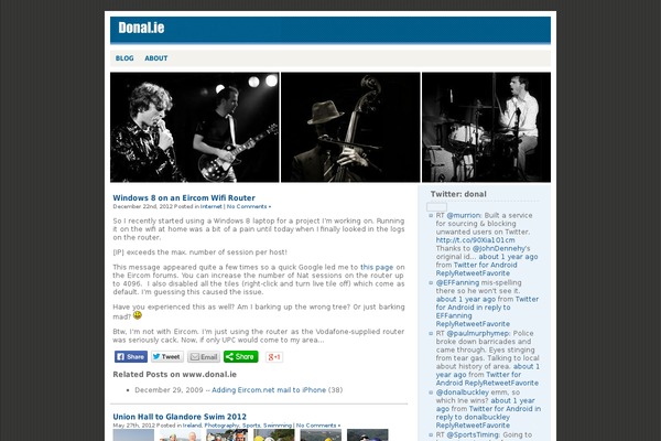 Blue Box theme site design template sample