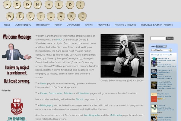 donaldwestlake.com site used Catch Base