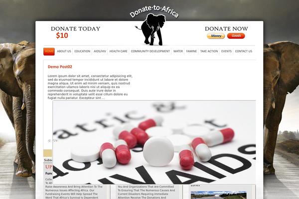 donatetoafrica.org site used Donate