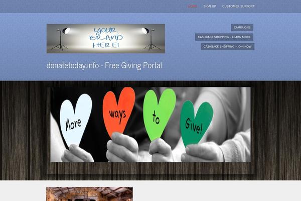 Mission theme site design template sample