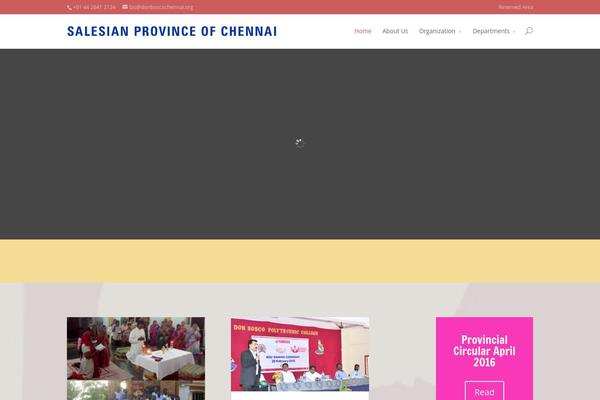 donboscochennai.org site used Divi