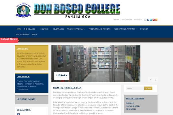 Academica Pro theme site design template sample