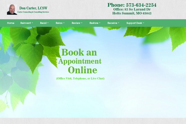 doncarterlcsw.com site used Smartbookingtheme