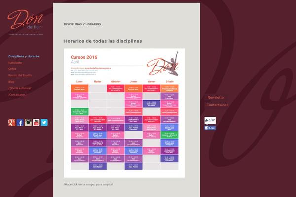 dondefluirdanzas.com.ar site used Don