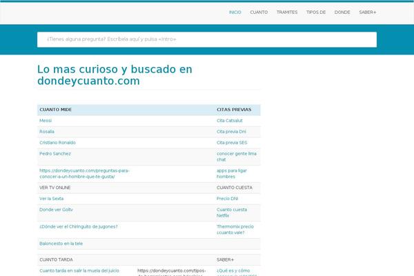 dondeycuanto.com site used MyWiki