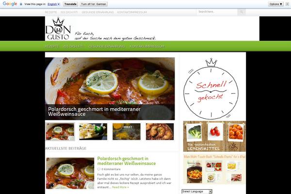 Foodpress theme site design template sample