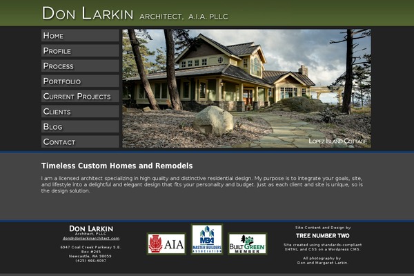 donlarkinarchitect.com site used Larkin