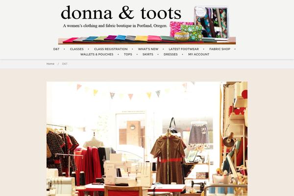 donnaandtoots.com site used Store