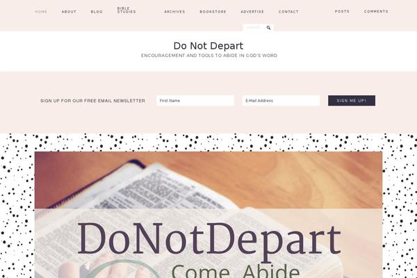 donotdepart.com site used Prettycreative