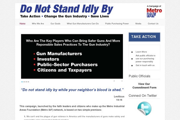 donotstandidlyby.org site used Responsive2