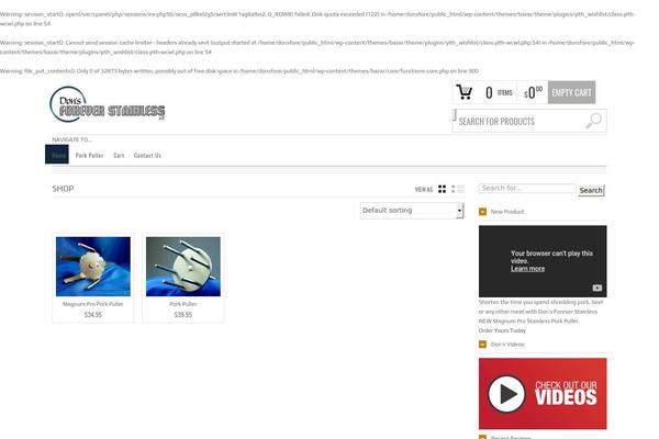 Bazar theme site design template sample