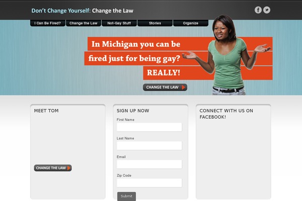 dontchangeyourself.com site used Designvillewp