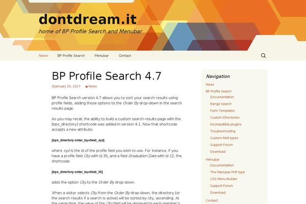 WordPress website example screenshot