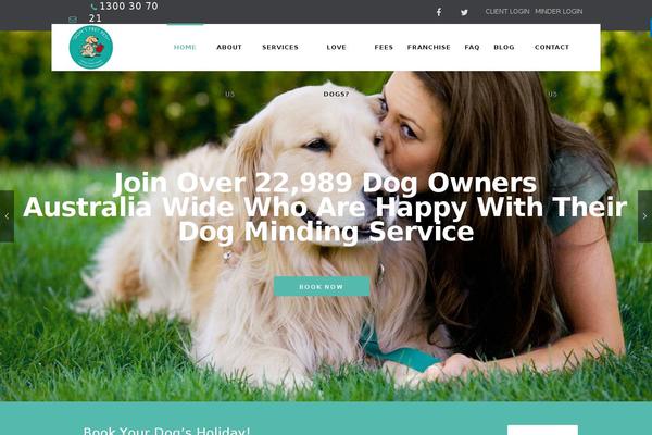 Happypets theme site design template sample