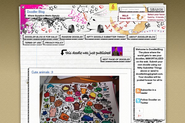 doodlerblog.com site used Scribblings