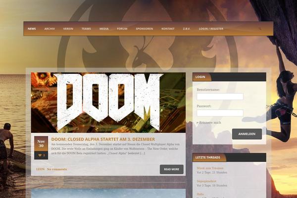 Game Addict theme site design template sample