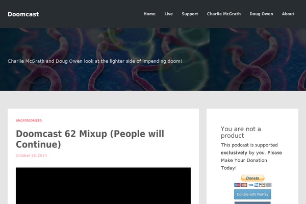 doomcast.com site used Podcaster_new