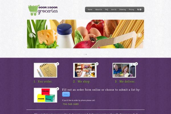 Feather theme site design template sample